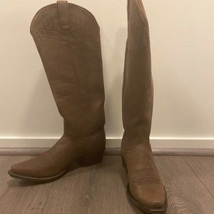 Leather Western Cowboy Boots
